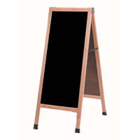 Slim A-Frame Sidewalk Black Markerboards