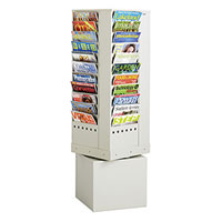 Steel Rotary Magazine and Brochure Display Racks