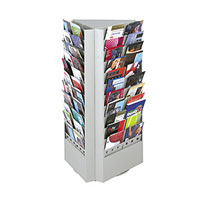 Steel Rotary Magazine and Brochure Display Racks