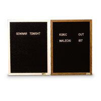 Aluminum and Wood Framed Letterboards