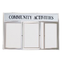 Outdoor Enclosed Dry Erase Boards