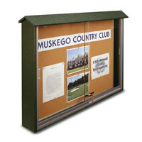 Sliding Door Corkboard Message Centers