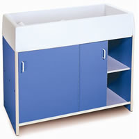 Round-Edge Infant Care Changing Cabinet