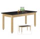 Adjustable Wooden Leg Table
