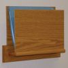 Open End Oak File Rack - Square Mounting Plate