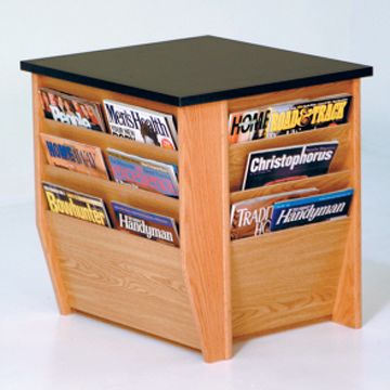 Three Sided Magazine End Table
