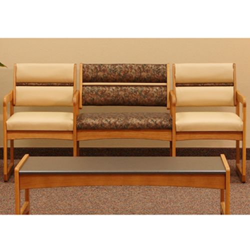 Dakota Wave Series - Bariatric Sled Base Sofa with Arms