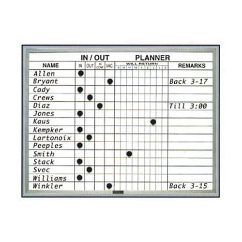In/Out Planner