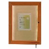 Enclosed Indoor/Outdoor Wood-Look Display Cases with LED Lighting