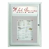 Indoor/Outdoor Main Street Style Enclosed Bulletin Board
