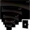 Enlighten&trade; Black Glass Dry Erase Whiteboard