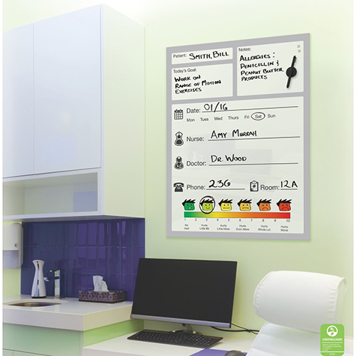 Best-Rite Magnetic Glass Dry Erase Board Tiles, 16"x16", Red - Mix & Match For Wall, Office, Decor