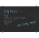 Visionary&reg; Black Magnetic Glass Dry Erase Whiteboard