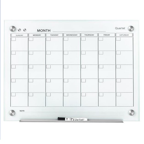 Infinity™ Magnetic Calendar Glass Dry-Erase Board